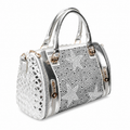 White Handwoven Duffel Bag