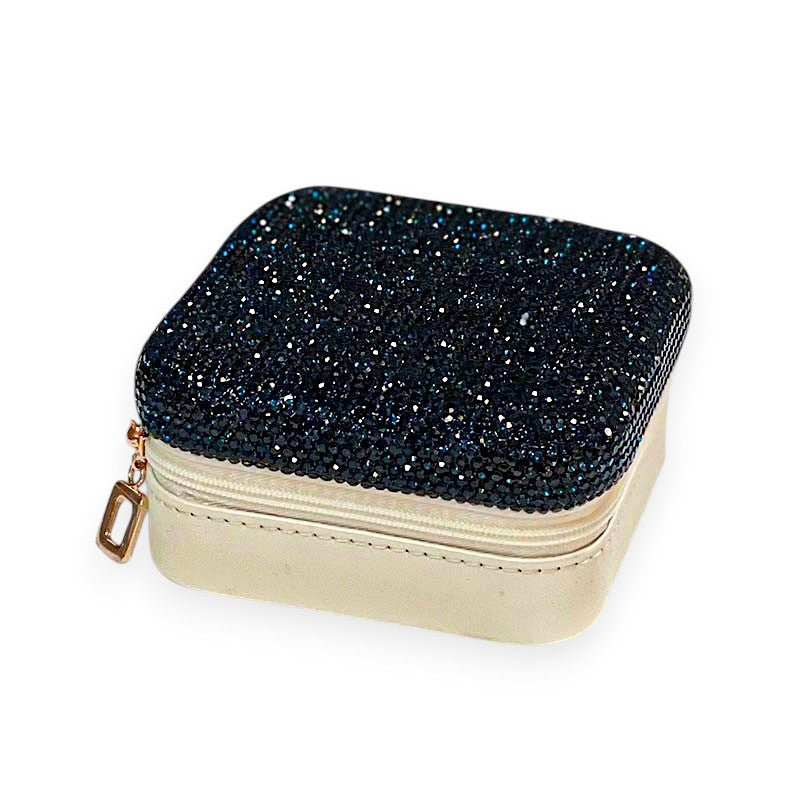 Blue Bling Travel Jewellery Box