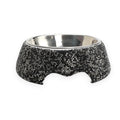 Black Rhinestone Pet Bowl