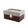 Wine PU Leather Jewellery Box