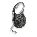 Black Rhinestone Retractable Leash