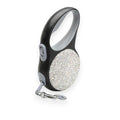 Silver Rhinestone Retractable Leash