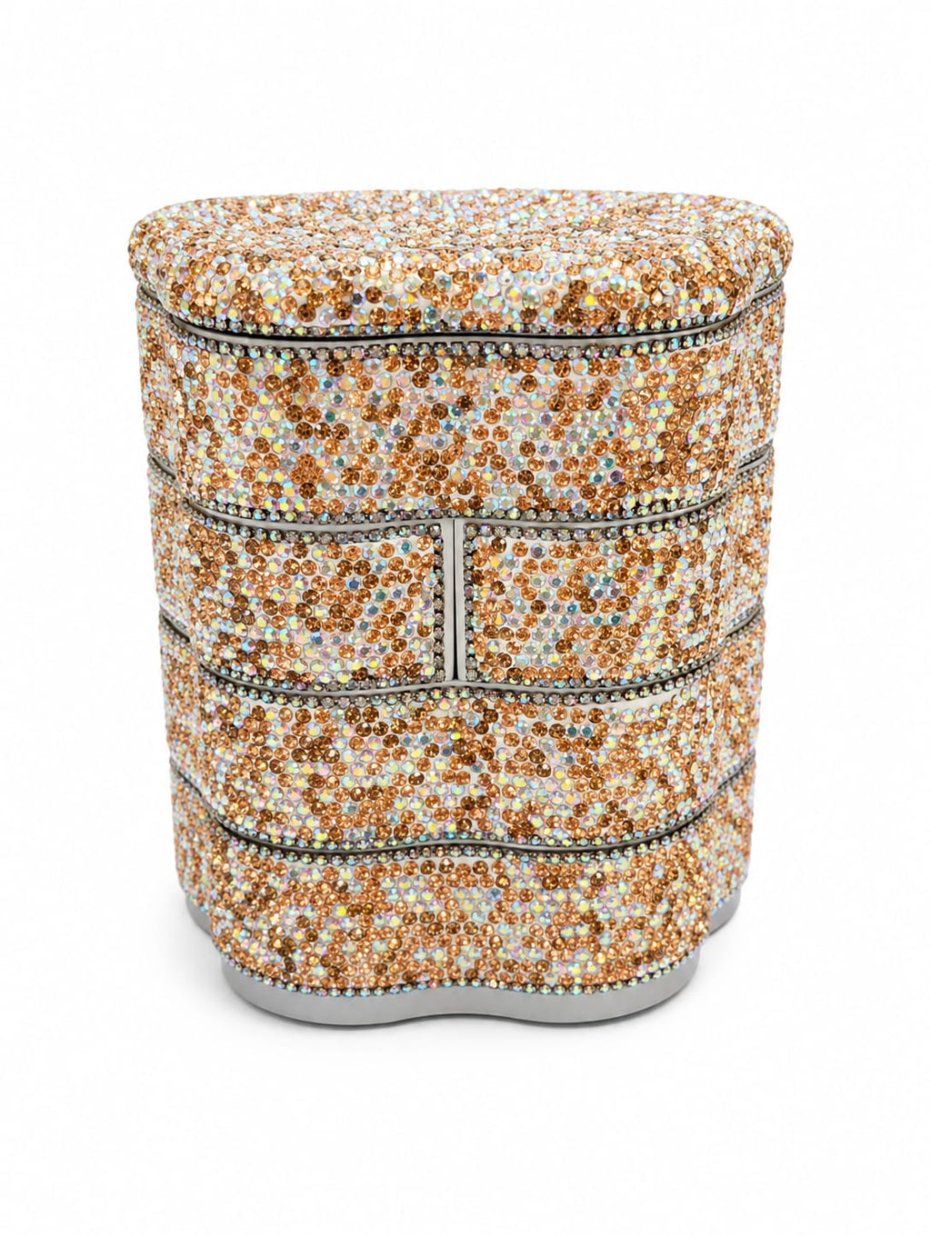 Gold 4 Tiers Star Jewelry Box