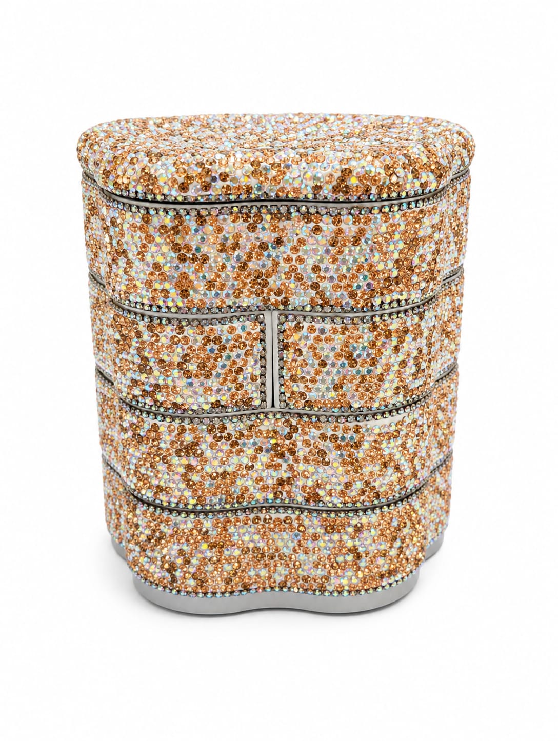 Gold 4 Tiers Star Jewelry Box