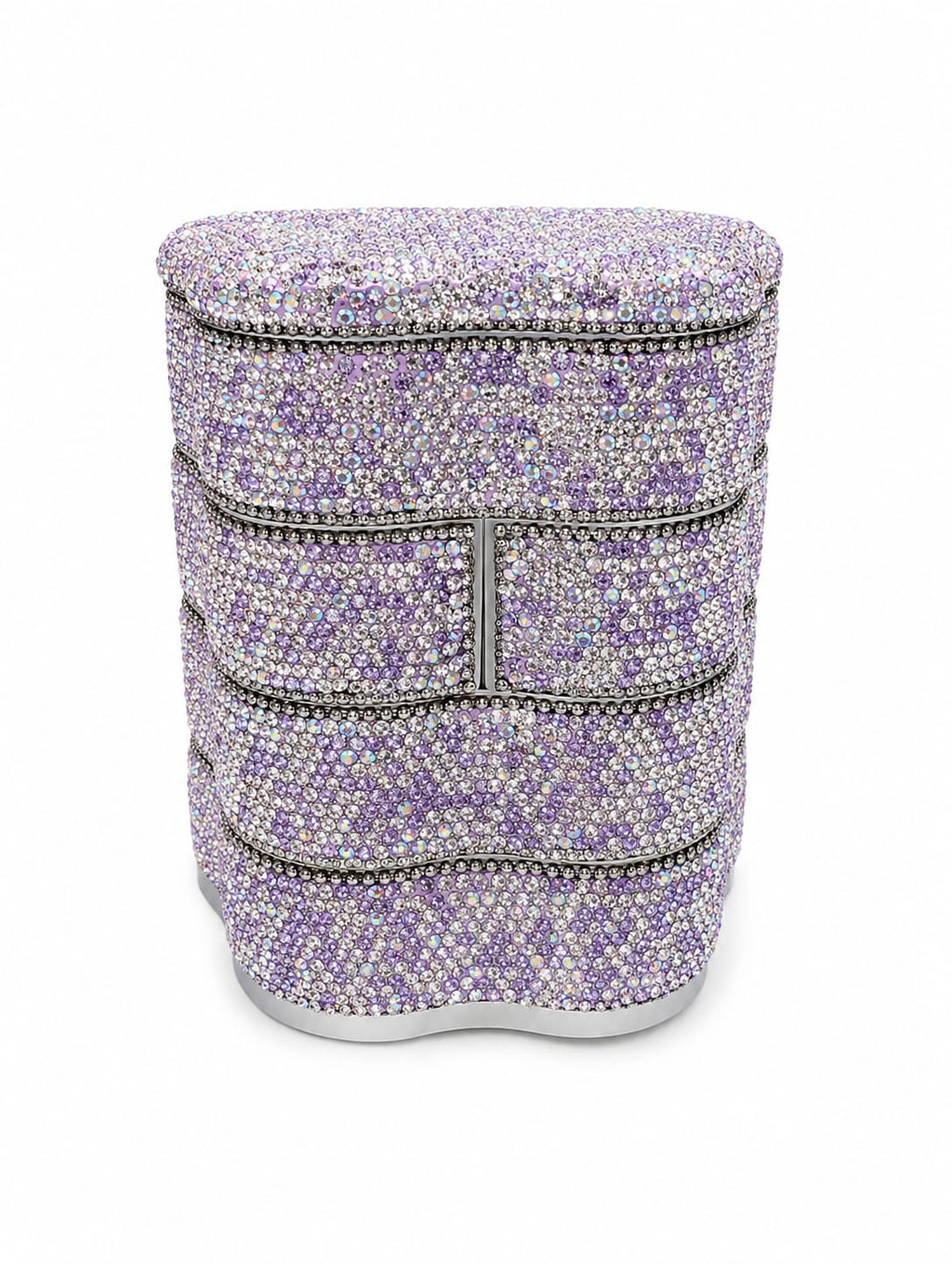 Purple 4 Tiers Star Jewelry Box