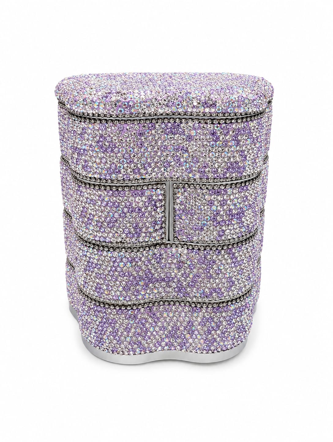 Purple 4 Tiers Star Jewelry Box
