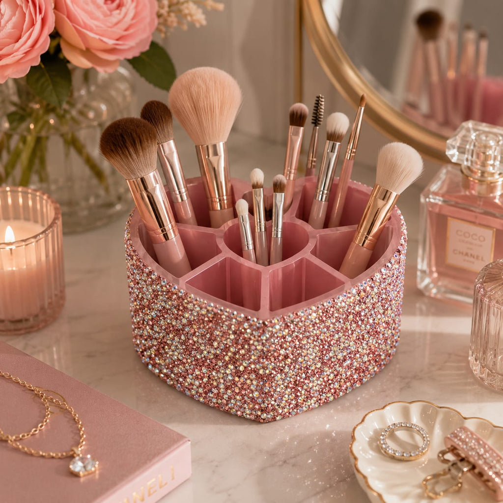 Pink Heart Lipstick Display