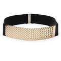 Gold Elastic Fish Scale Belt