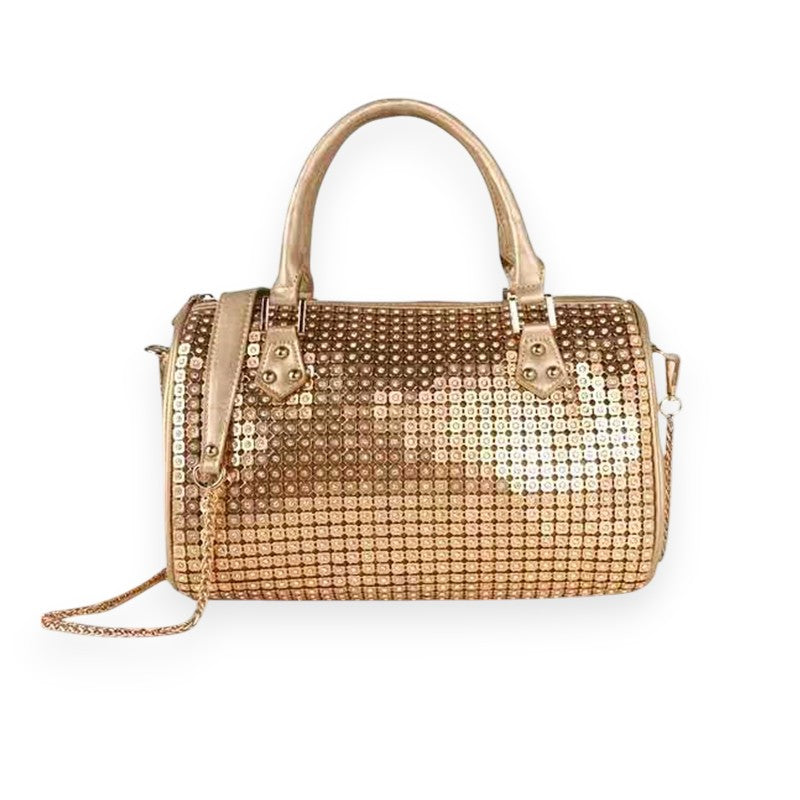 Gold Crystal Armour Speedy Bag