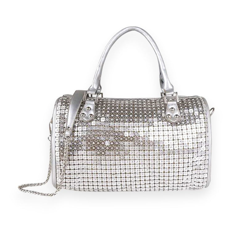 Silver Crystal Armour Speedy Bag