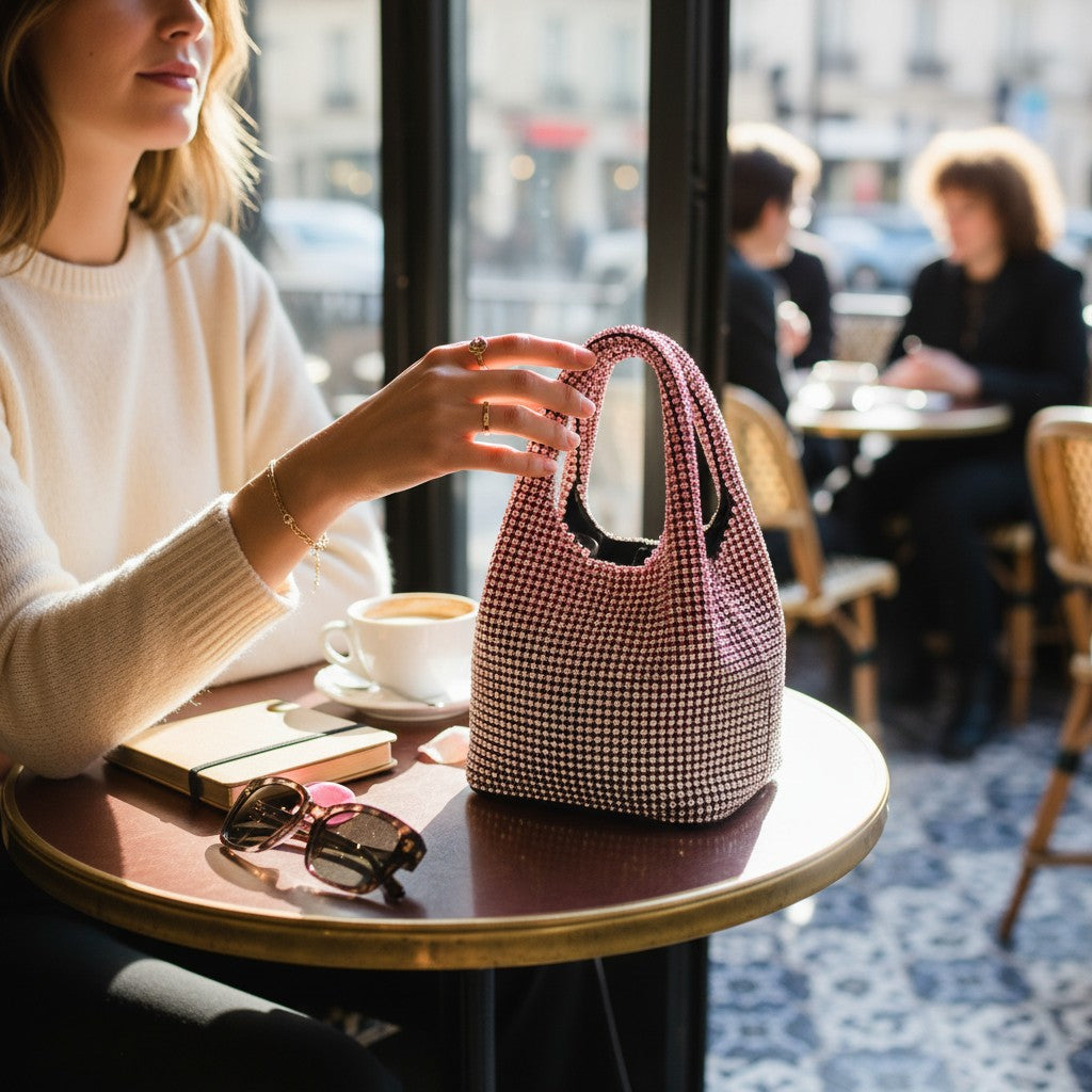 Pink Full Bling Pouch
