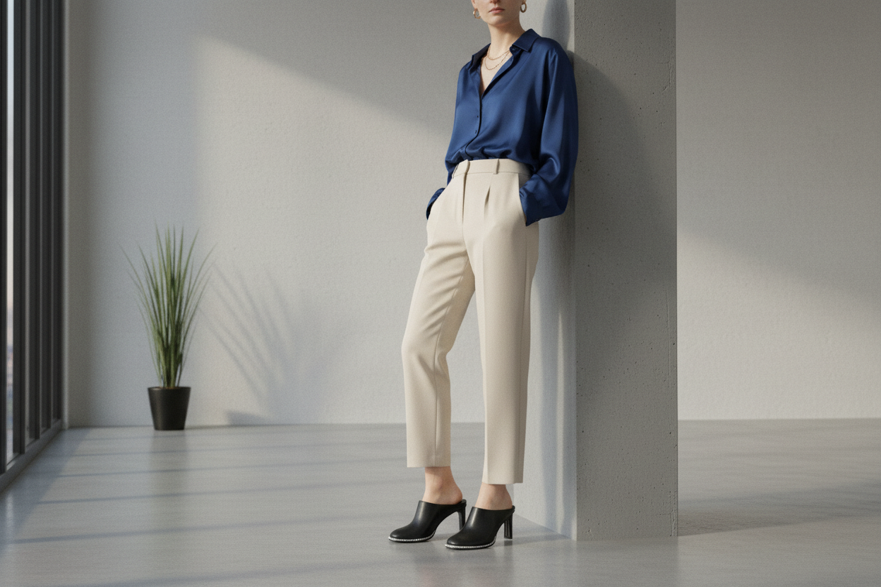 Black Crystal Sole Leather Mules