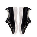Black Point Toe Leather Sneakers