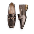 Bronze Chain Patent Loafer