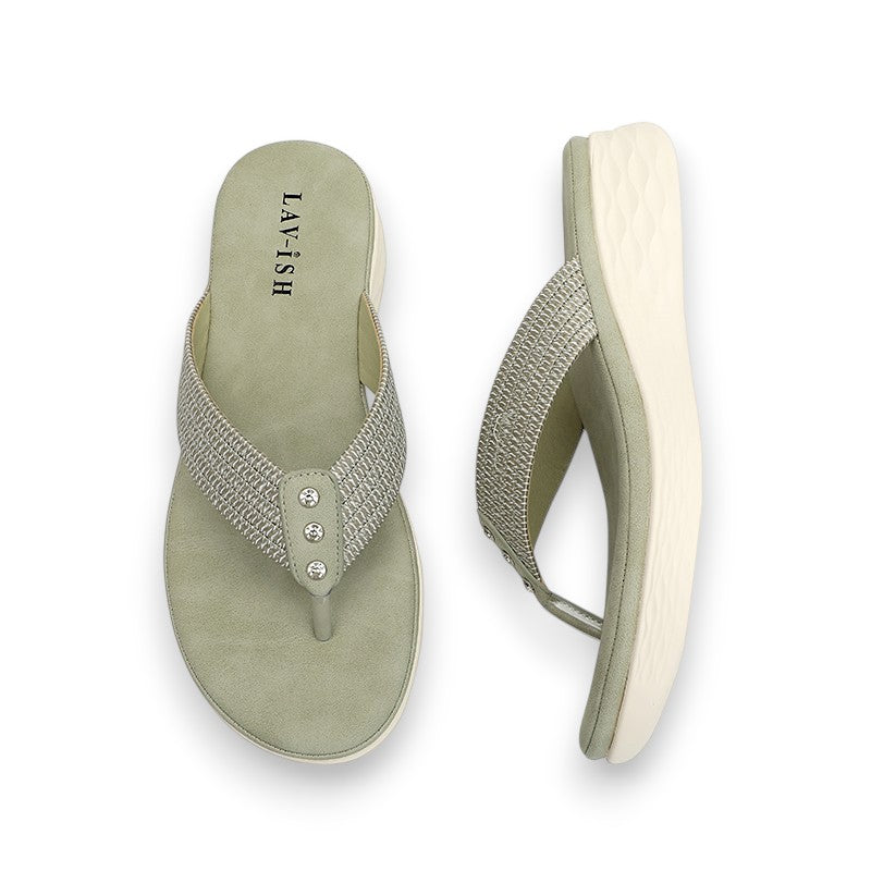 Lavish Collective Chloe Sandals — Sage