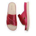 Fuchsia Cross Bling Sandals