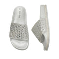Silver Diamante Slide