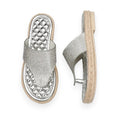 Silver Hemp Rope Sandals