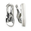Lavish Collective Criss-Cross Sandals — Silver
