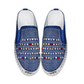 Denim Multi Bling Slide