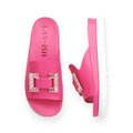 Hot Pink Buckle Ornamental Slides