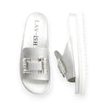 Silver Buckle Ornamental Slides