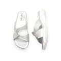 Lavish Collective Skye Lux Strap Slides — Silver
