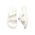 Lavish Collective Skye Lux Strap Slides — White