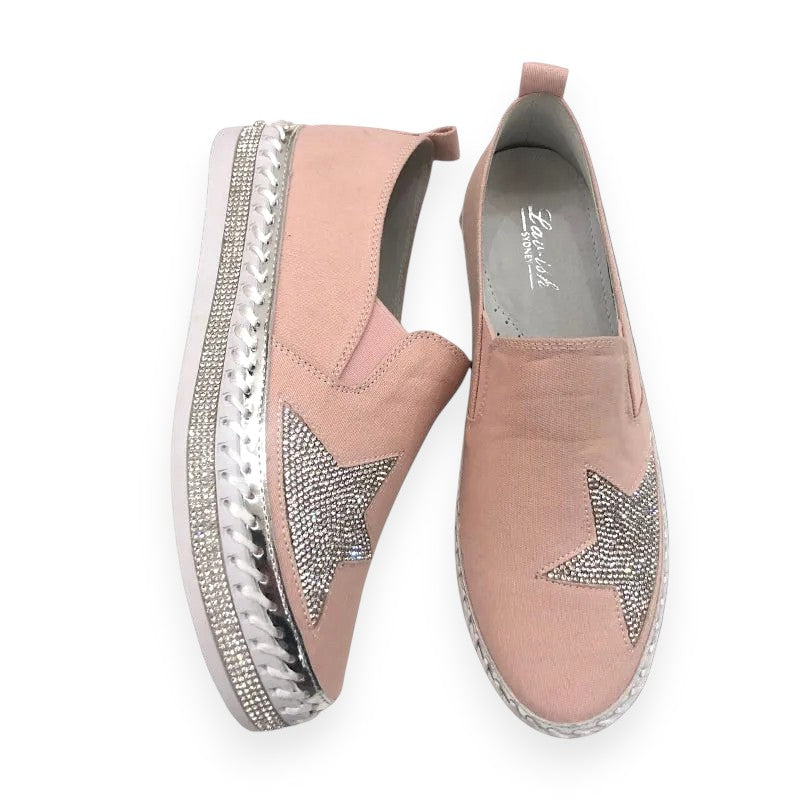 Blush Pink Twilight Star Slip-On Sneaker
