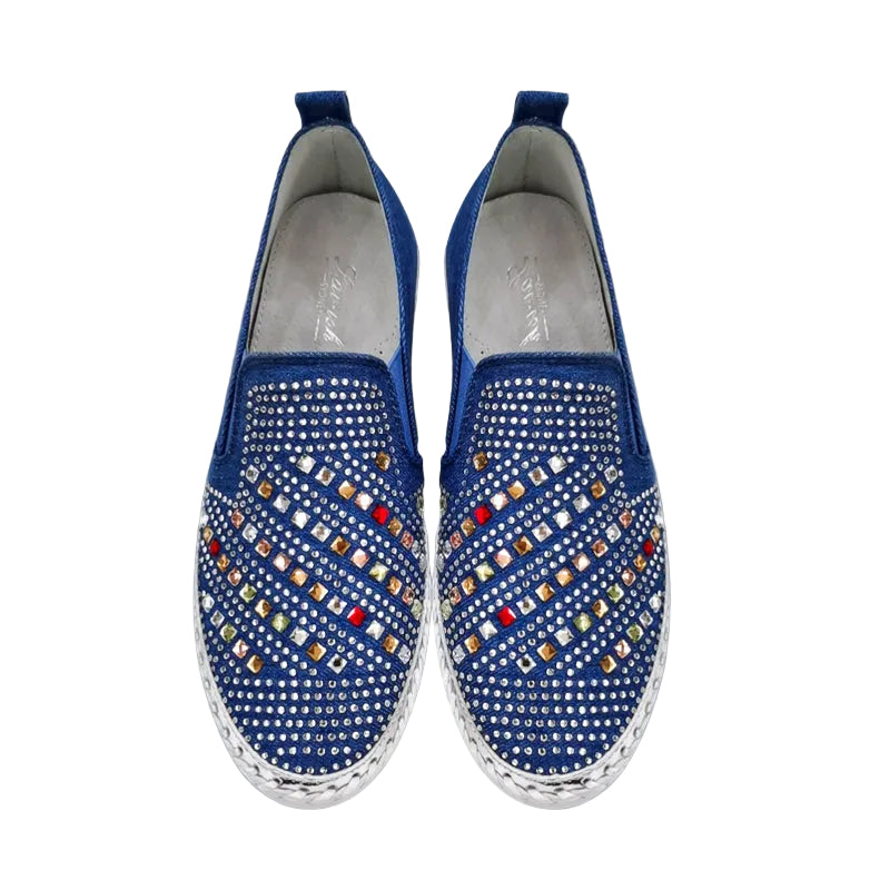 Denim Multi Bling Sneakers