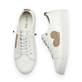 Lavish Embellished Heart Sneakers — Rosegold Heart