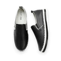Black Leather Classic Harper Slip on