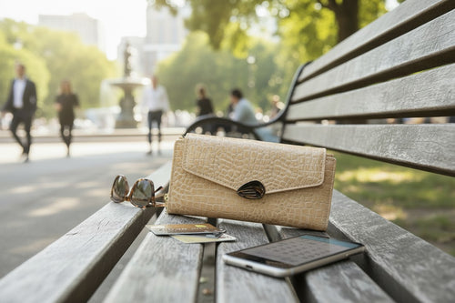 Beige All-in-One Wallet