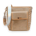 Beige Handwoven Messenger Bag