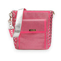 Pink Handwoven Messenger Bag