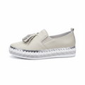 Beige Tassel Sneaker