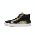 Glitter Trim High Top — Black, left-facing