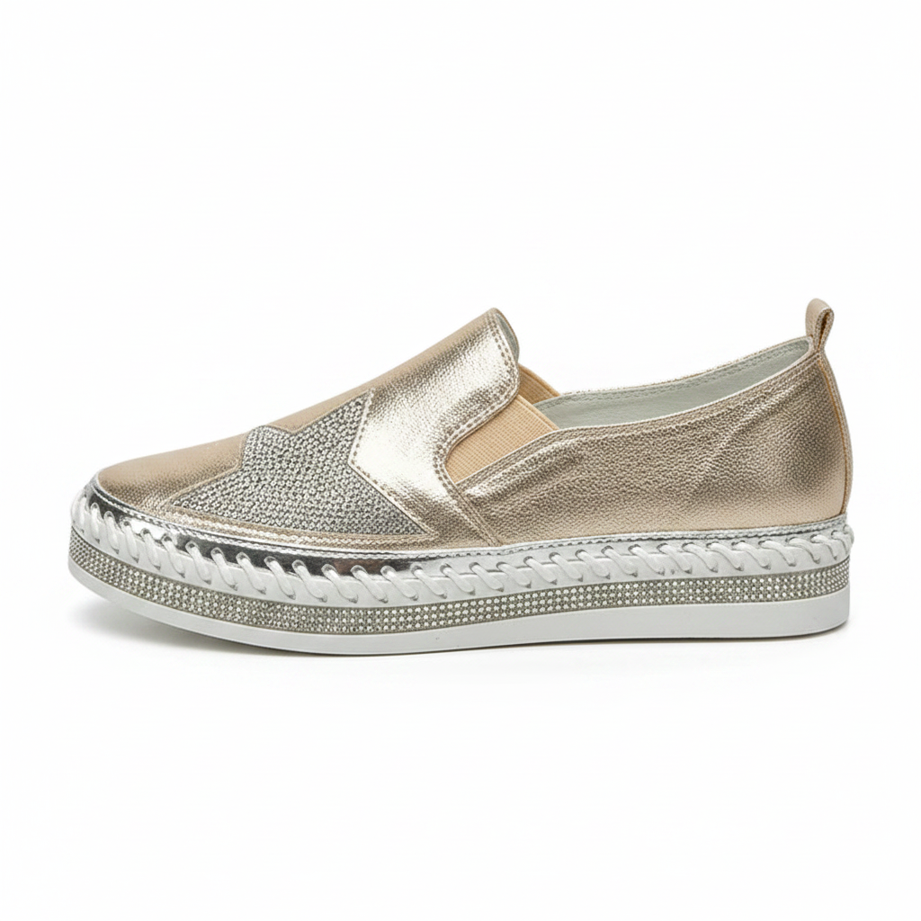 Gold Shimmer Star Sneaker