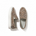 Gold Sequin Sneakers