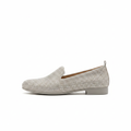 Silver Grey Rhinestone Slip-On — Side Profile