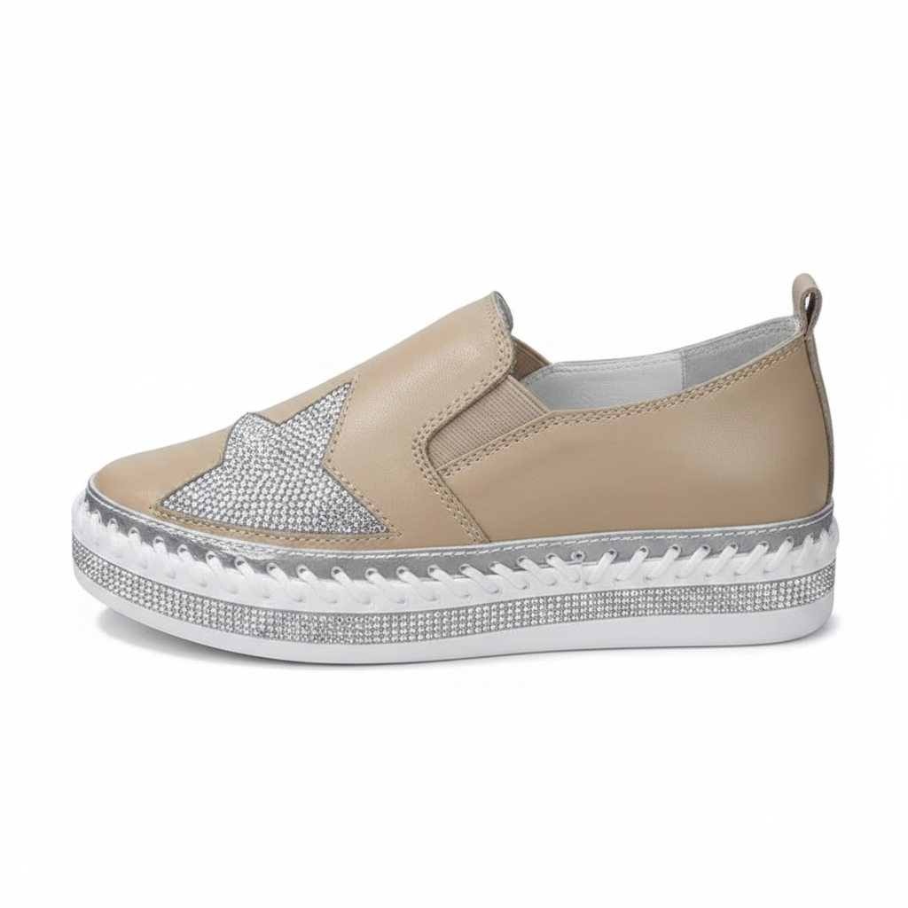 Tan Star Sneaker